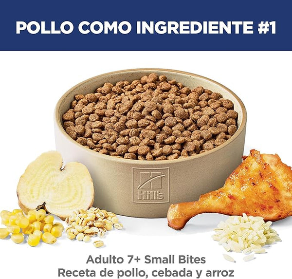 ALIMENTO SECO PARA PERRO SMALL BITES SENIOR 7+ HILLS
