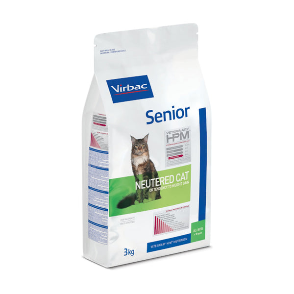 Virbac Veterinary HPM Senior Neutered alimento seco para gato senior esterilizado, 3 kg