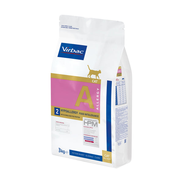 Virbac Veterinary HPM Hypoallergy alimento seco para gato con alergia alimentaria, pescado hidrolizado, 3 kg