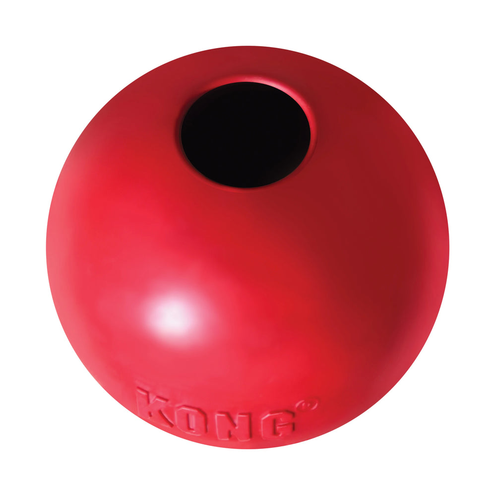KONG Ball pelota de hule con orificio para perro, mediana/grande