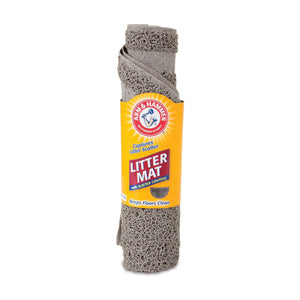 Arm & Hammer tapete semicircular para arenero de gato, atrapa arena, 60 x 36 cm