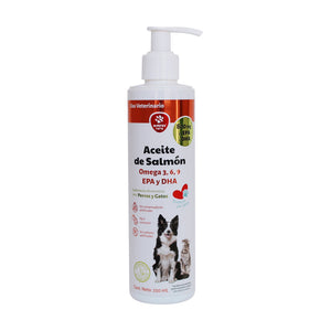 Nartex aceite de salmón con omega 3, 6 y 9 para perro y gato, 250 ml