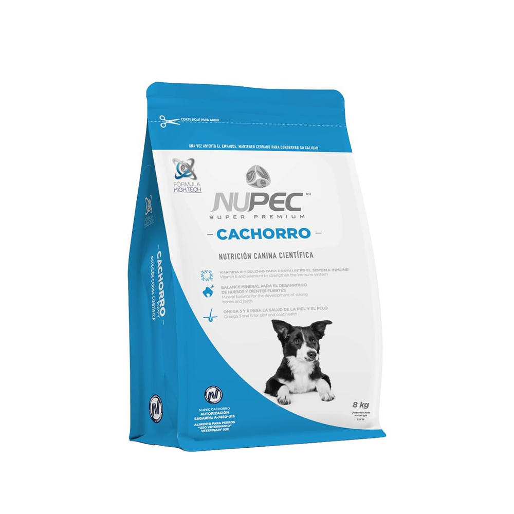 ALIMENTO SECO PARA CACHORRO 8K NUPEC
