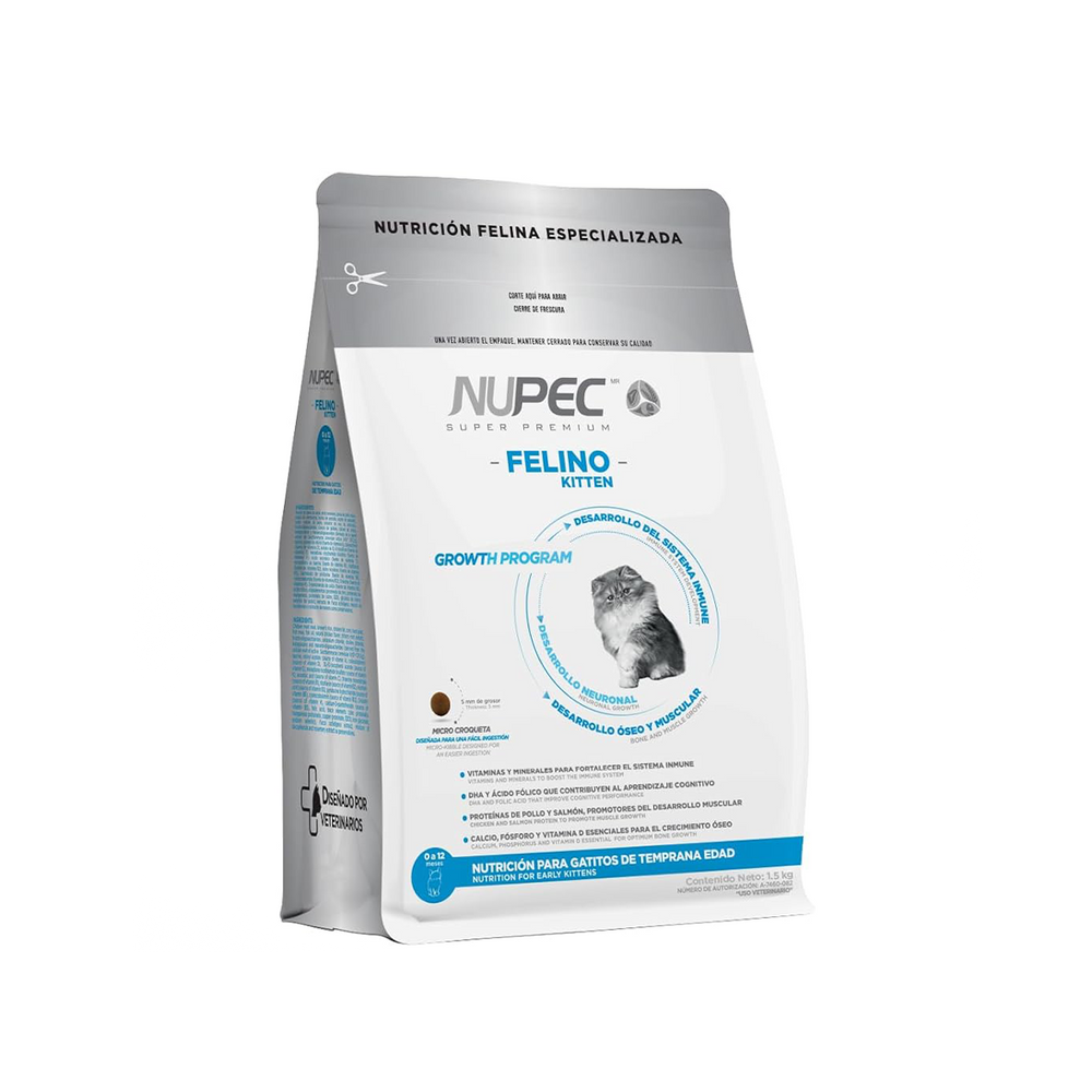 ALIMENTO SECO PARA GATITO 1.5K NUPEC