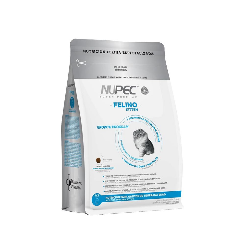 ALIMENTO SECO PARA GATITO 3K NUPEC