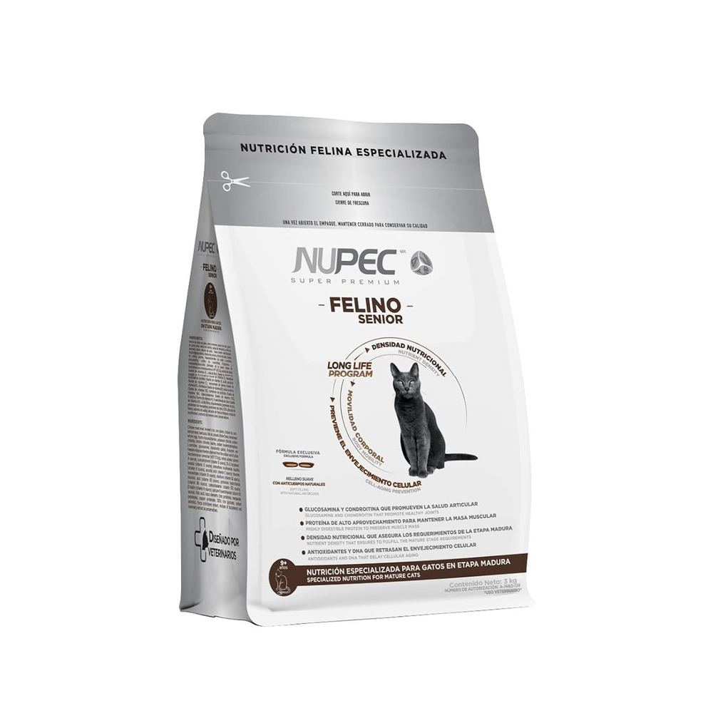 ALIMENTO SECO PARA GATO SENIOR 3K NUPEC