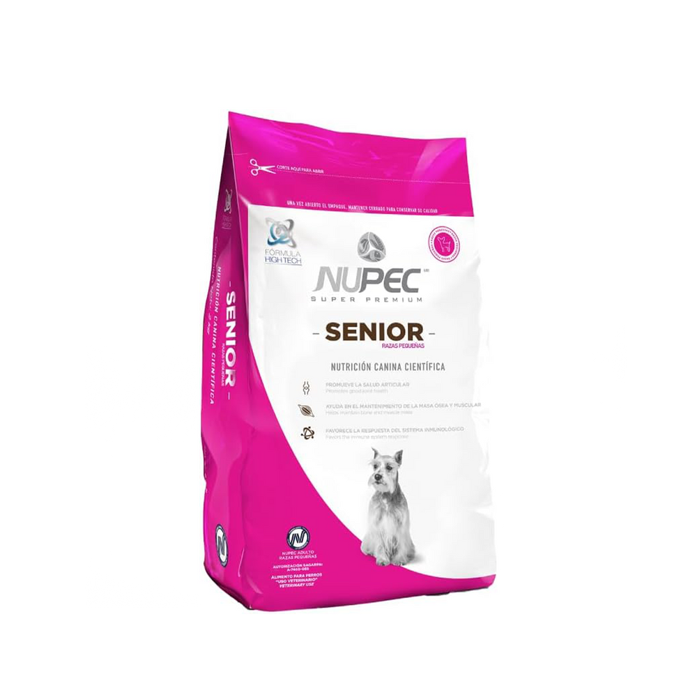 ALIMENTO SECO PARA PERRO RAZAS PEQUEÑAS SENIOR 8K NUPEC