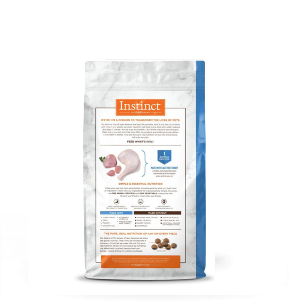ALIMNETO SECO PARA GATOS SABOR PAVO 11 LIBRAS INSTINCT