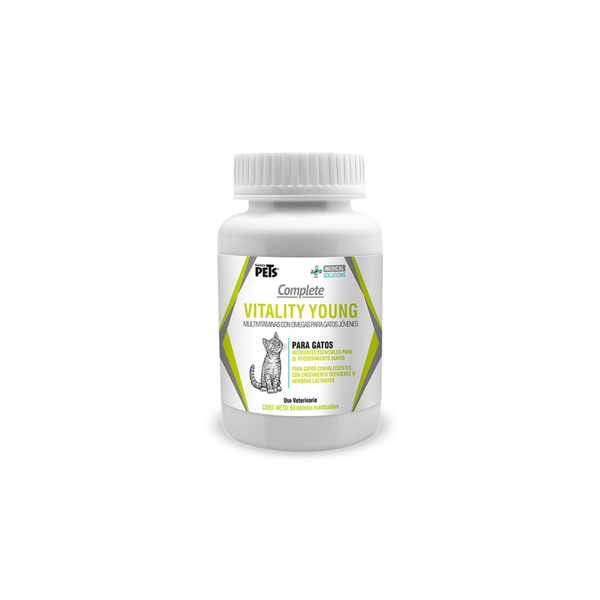 MULTIVITAMIN COMPLETE VITALITY YOUNG FOR CATS 60 TABLETS FANCY PETS