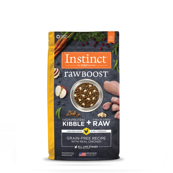 ALIMENTO SECO PARA PERROS  20 LIBRAS RAW BOOST INSTINCT