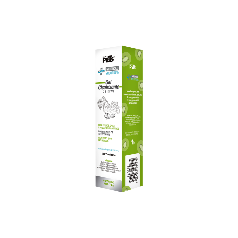 KIWI WOUND HEALING GEL 70 GR FANCY PETS