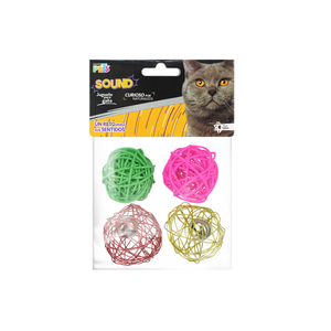 JUGUETE PARA GATO CON BOLA CON SONIDO FANCY PETS