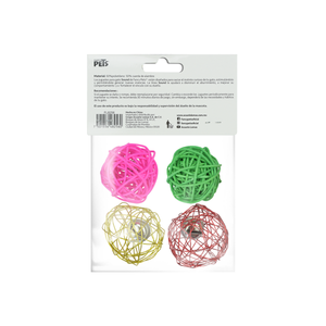JUGUETE PARA GATO CON BOLA CON SONIDO FANCY PETS