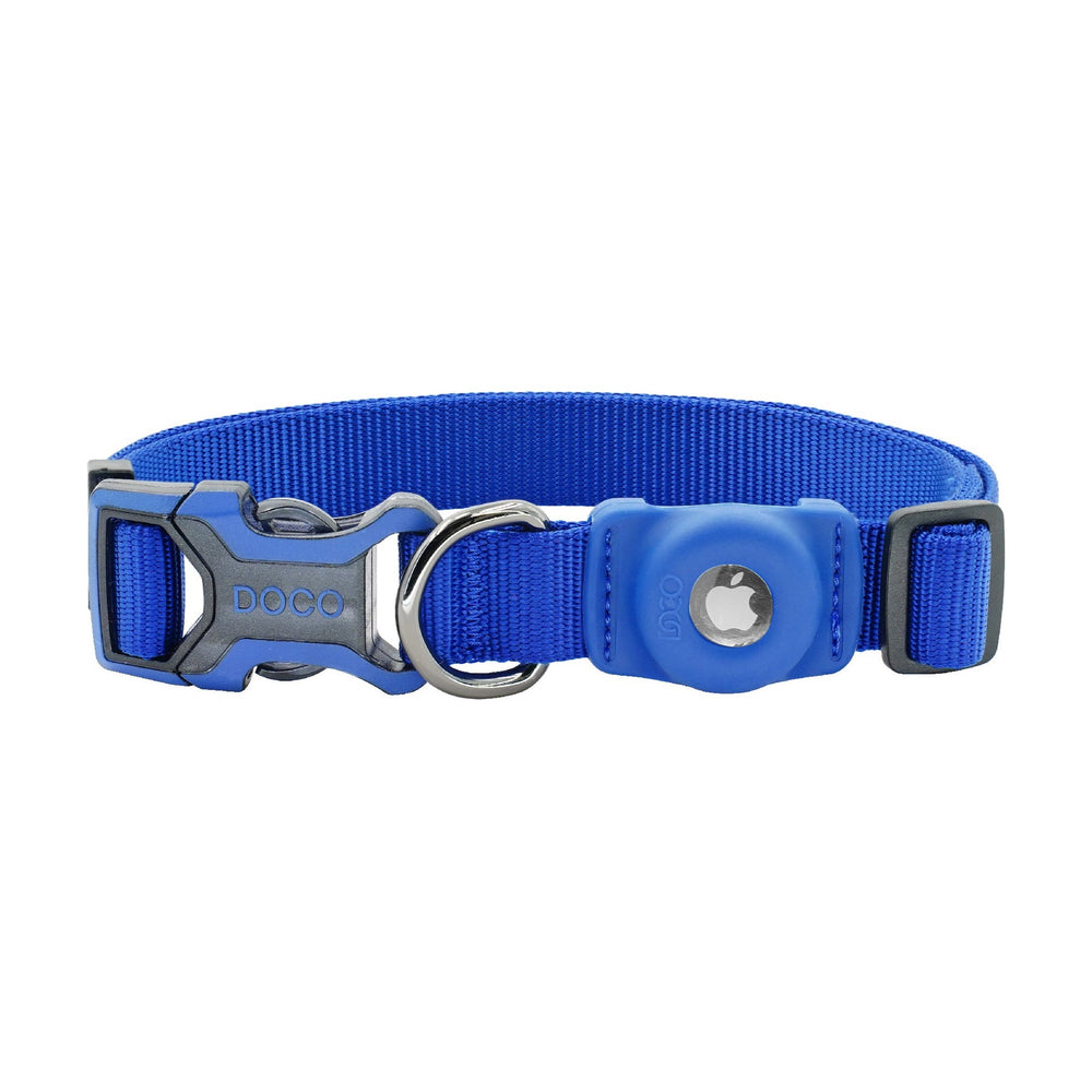 Collar para perro DOCO con porta AirTag integrado y hebilla de liberación rápida