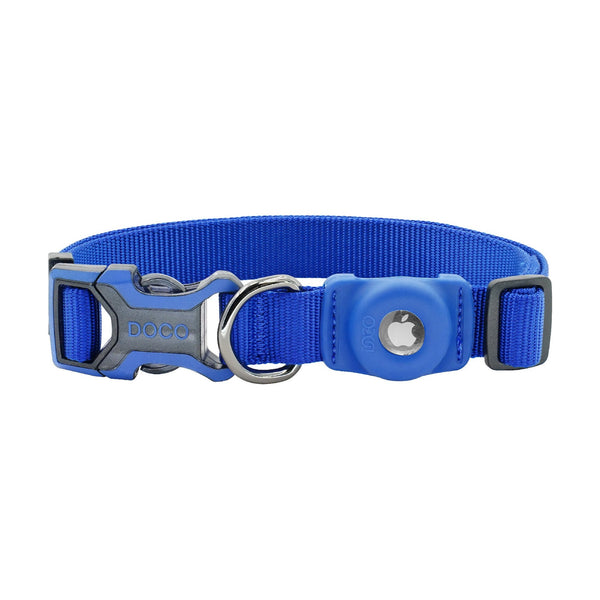 Collar para perro DOCO con porta AirTag integrado y hebilla de liberación rápida