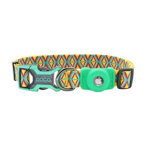 Collar para perro DOCO con porta AirTag integrado y hebilla de liberación rápida