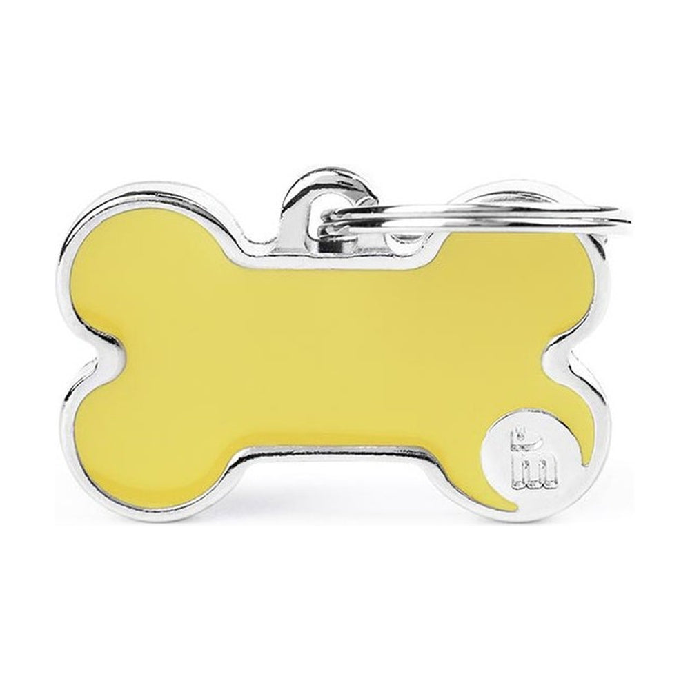 MyFamily Basic Handmade placa de identificación hueso para perro