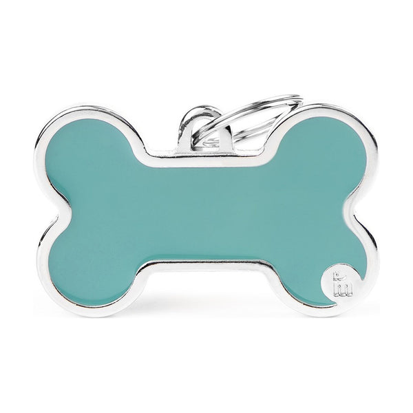 MyFamily Basic Handmade placa de identificación hueso para perro