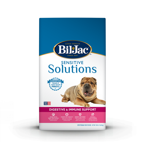 ALIMENTO SECO PARA PERROS BIL-JAC SENSITIVE SOLUTIONS CON PESCADO BLANCO