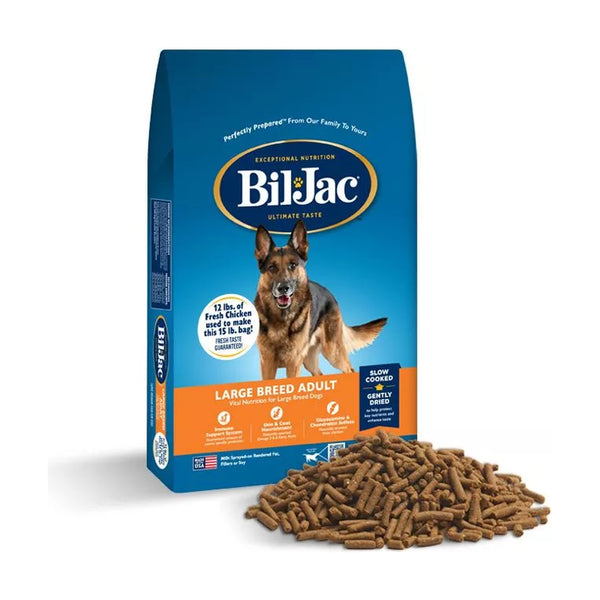 Bil-Jac Large Breed Adult alimento seco para perro adulto de raza grande, con pollo, 6.8 kg