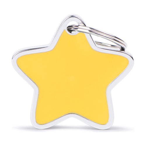 MyFamily Charms placa de identificación estrella para perro y gato