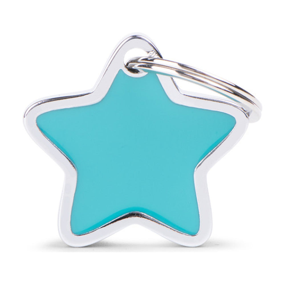 MyFamily Charms placa de identificación estrella para perro y gato