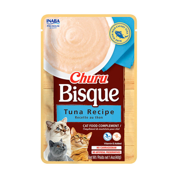 INABA Churu Bisque complemento cremoso para gato receta de atún, 2 oz