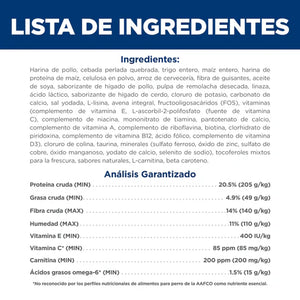 ALIMENTO SECO PARA PERO ADULTO BAJO EN CALORIAS 13.6 KG HILLS