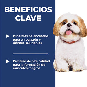 ALIMENTO SECO PARA PERRO SENIOR 7+ RAZAS PEQUEÑAS 6.8KG HILLS