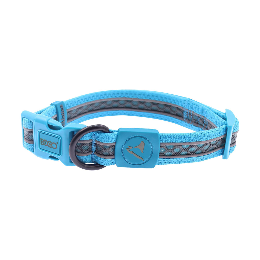 Collar para perro DOCO Lunar de malla doble transpirable con vivo reflejante