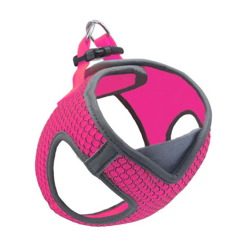 Arnés tipo chaleco para perro DOCO Athletica Quick Fit V, de malla con cuello en V y vivos reflejantes