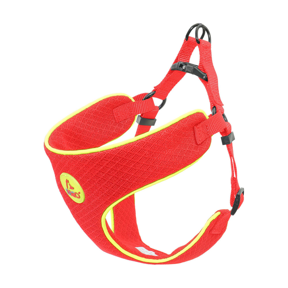 Arnés para perro DOCO Free-Walking tipo step-in, con peto de malla y vivos reflejantes