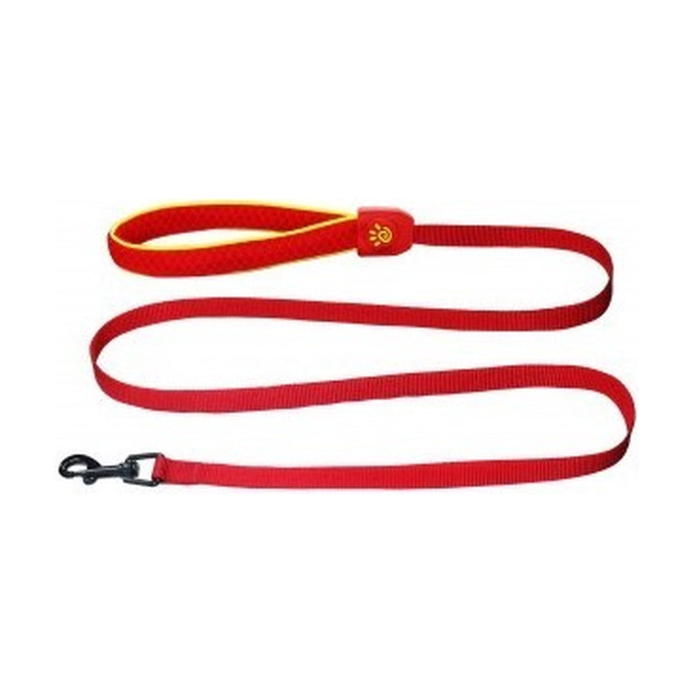Correa para perro DOCO con asa de malla y vivo reflejante amarillo, 1.5 m