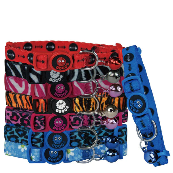 COLLAR PARA GATO DE NYLON ESTAMPADO DOCO