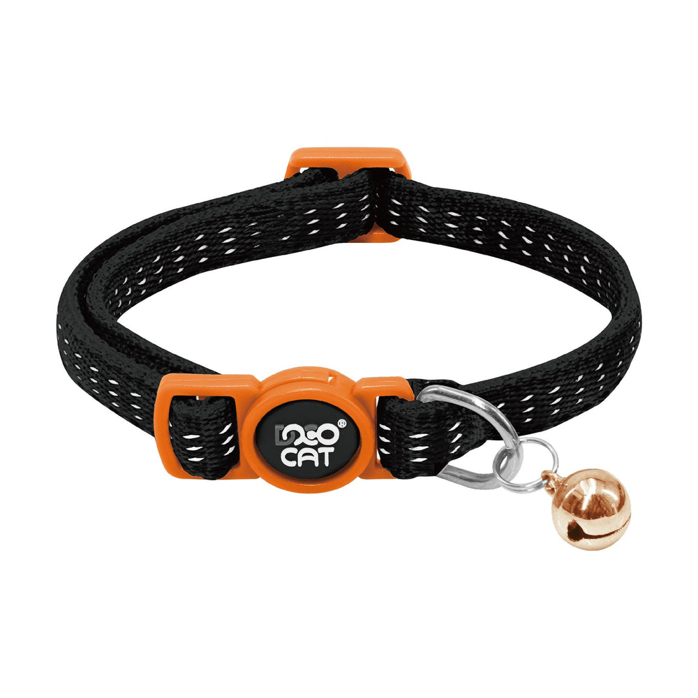 Collar para gato DOCO Puffy de nylon acolchado con hebilla de seguridad y cascabel