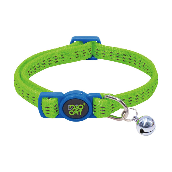 Collar para gato DOCO Puffy de nylon acolchado con hebilla de seguridad y cascabel