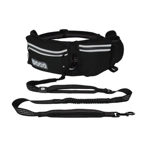 Cinturón manos libres DOCO para correr con tu perro, con correa bungee reflejante y bolsa