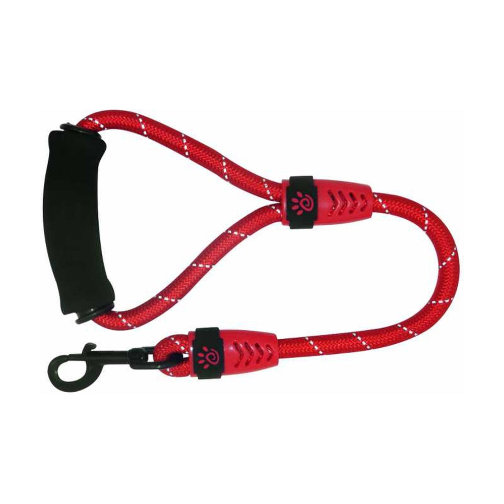 Correa corta para perro DOCO de cuerda reflejante con asa ErgoCurve de espuma, 50 cm