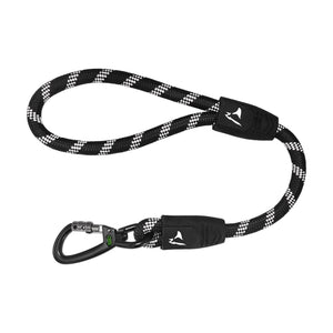 Correa corta para perro DOCO de cuerda reflejante con asa de goma, 50 cm