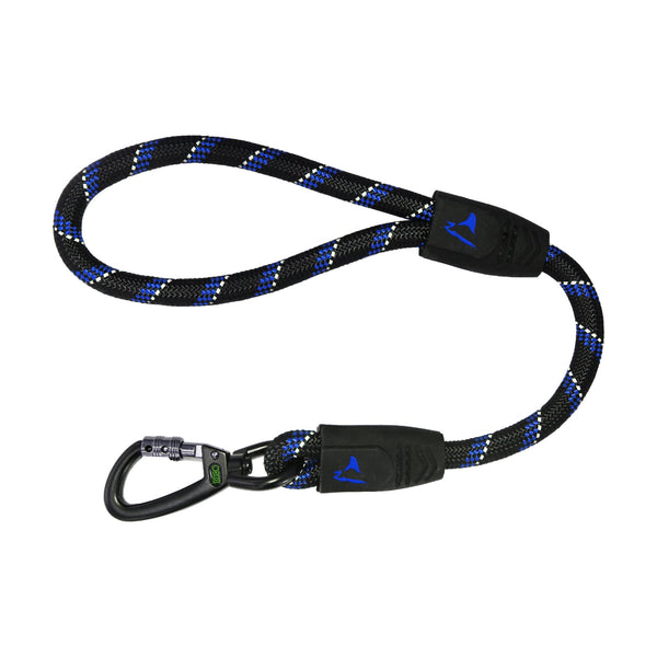 Correa corta para perro DOCO de cuerda reflejante con asa de goma, 50 cm