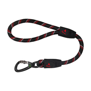 Correa corta para perro DOCO de cuerda reflejante con asa de goma, 50 cm