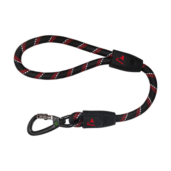 Correa corta para perro DOCO de cuerda reflejante con asa de goma, 50 cm