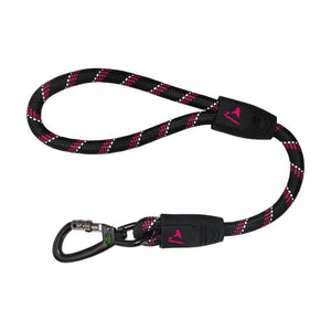 Correa corta para perro DOCO de cuerda reflejante con asa de goma, 50 cm