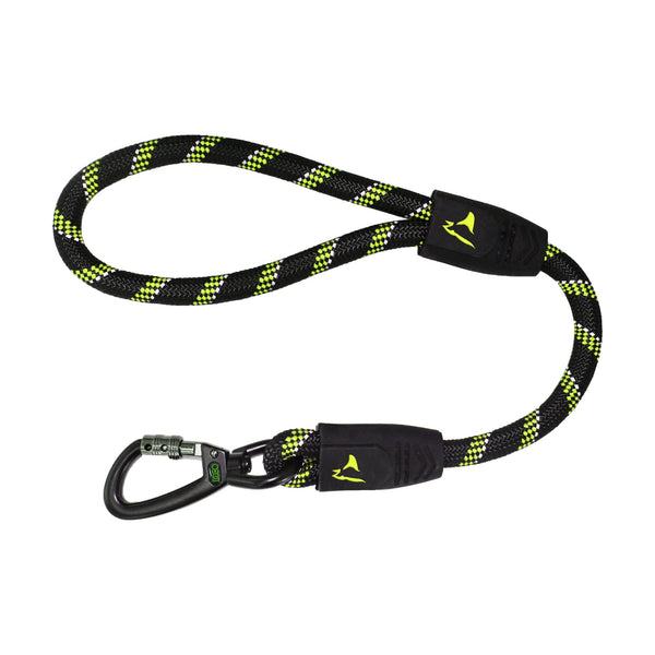 Correa corta para perro DOCO de cuerda reflejante con asa de goma, 50 cm