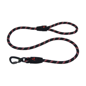 Correa para perro DOCO de cuerda reflejante con asa de goma y mosquetón Click & Lock