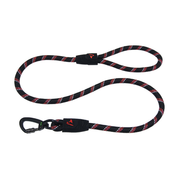 Correa para perro DOCO de cuerda reflejante con asa de goma y mosquetón Click & Lock