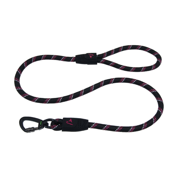 Correa para perro DOCO de cuerda reflejante con asa de goma y mosquetón Click & Lock