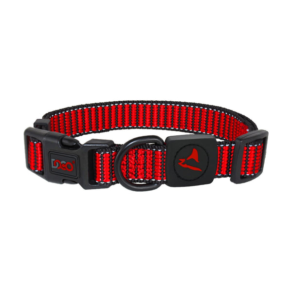 Collar para perro DOCO Martini Bean de nylon tejido con costuras reflejantes