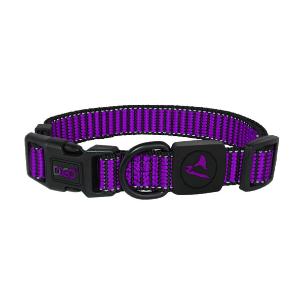 Collar para perro DOCO Martini Bean de nylon tejido con costuras reflejantes
