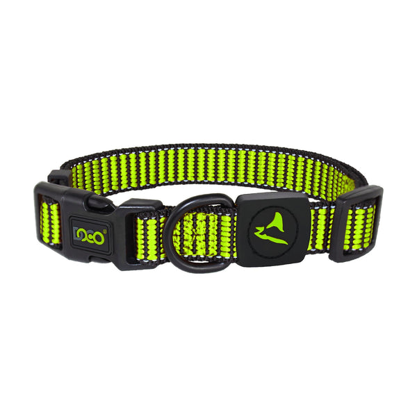 Collar para perro DOCO Martini Bean de nylon tejido con costuras reflejantes